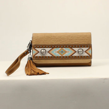 Nocona Clutch - Carmen Style, Southwestern Tan