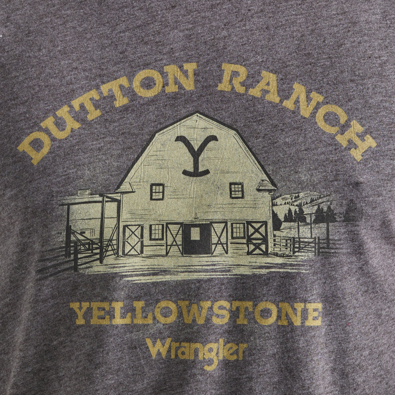 Wrangler Wrangler® Yellowstone Graphic Short Sleeve T-Shirt - Charcoal Heather