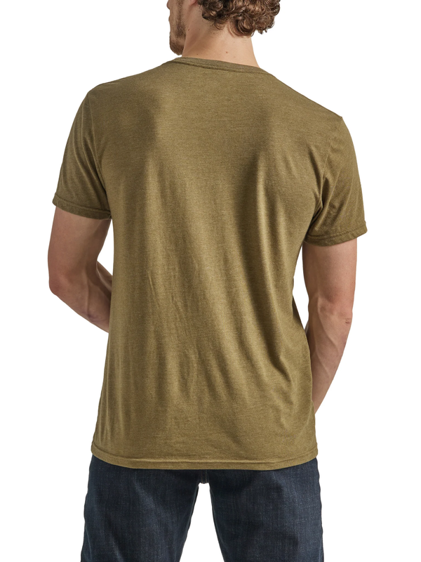 Wrangler Men's Wrangler® Yellowstone Graphic Short Sleeve T-Shirt - Burnt Olive Heather