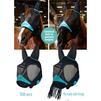 Reinsman Reinsman Fly Mask with Forelock Hole and Ears