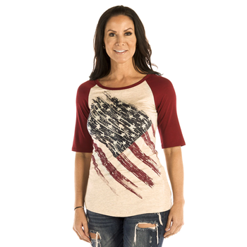 Liberty Wear Women's Oat Patriotic Pride