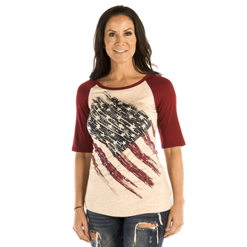 Liberty Wear Women's Patriotic Pride T-Shirt