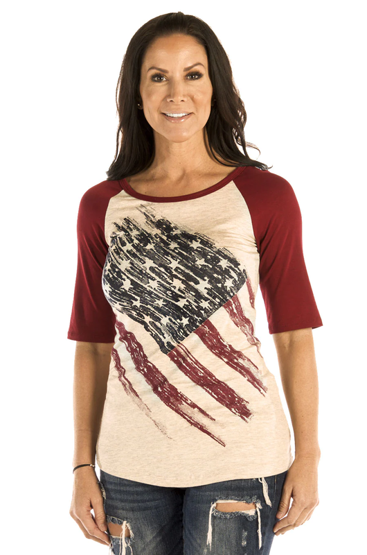 Liberty Wear Women's Patriotic Pride T-Shirt