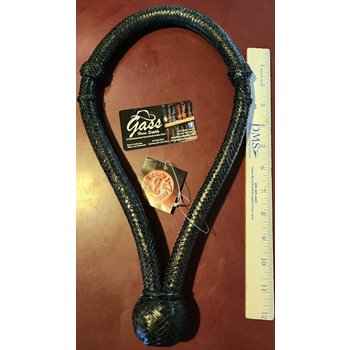 Lamprey Bosal - Black Braided Rawhide, 3/4" Diameter x 12" x 6" Opening