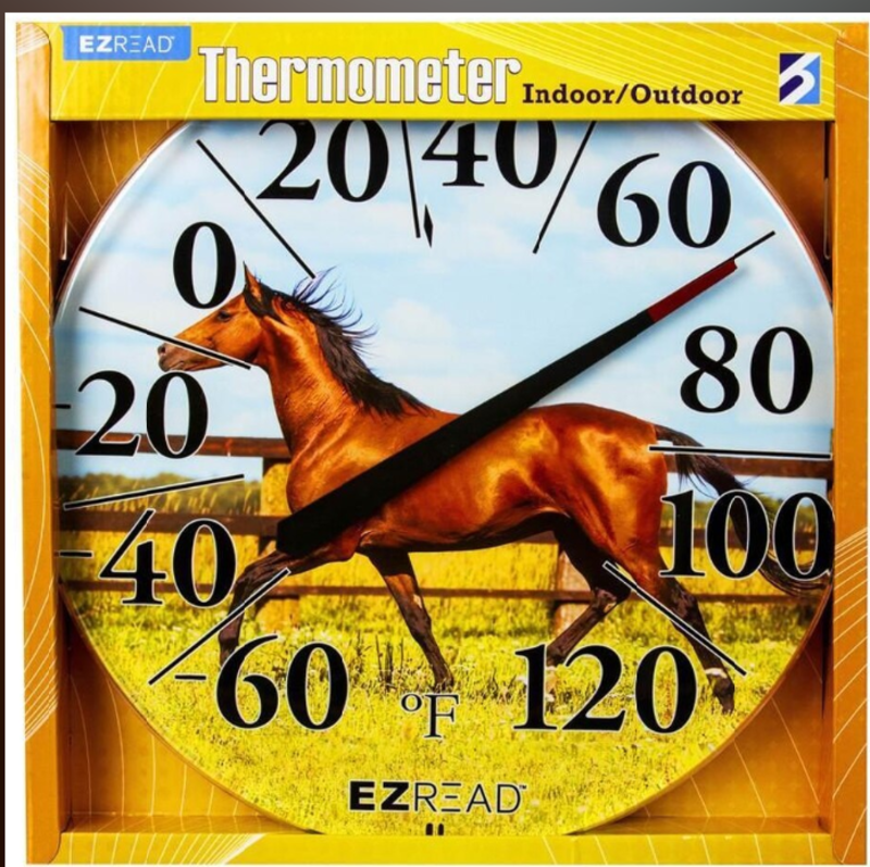 EZRead Dial Thermometer, Horse - 12.5"