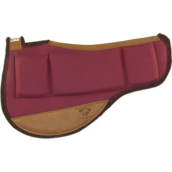 Diamond Wool Endurance-Round Contoured Relief Pad -  Burgandy 33"x28"x1"