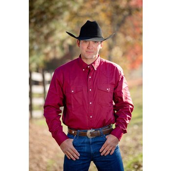 Wyoming Traders Men's Wyoming Traders Oxford Shirt - Cranberry