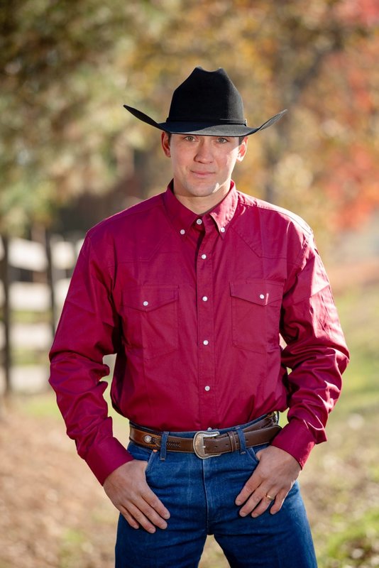 Wyoming Traders Men's Wyoming Traders Oxford Shirt - Cranberry