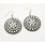 Chanour Jewelry Earrings - Circle Plate - Pewter