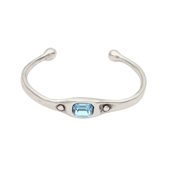 Chanour Jewelry Bracelet - Blue Pewter Crystal