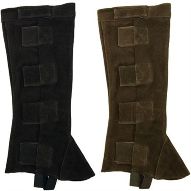 Suede Half Chaps with Velcro Closures Super Sale