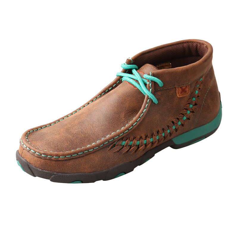 Twisted X Women's Twisted X Chukka Driving Moc - Brown & Turquoise