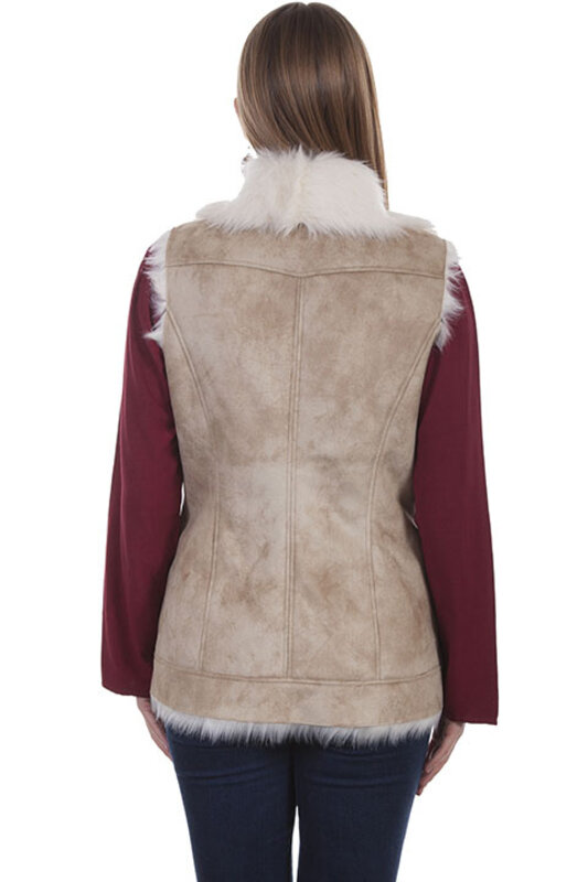 Scully Leather Women's Scully Faux Fur Vest