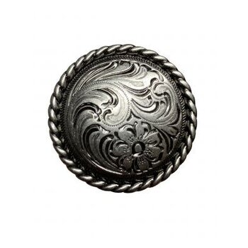 Showman Silver Engraved Concho - 1.5" (SOLD IN PAIRS)