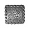 Showman Silver Square Engraved Concho - 1.25" (SOLD IN PAIRS)