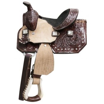 Double T 8" Mini Bar Saddle - Dark Oli