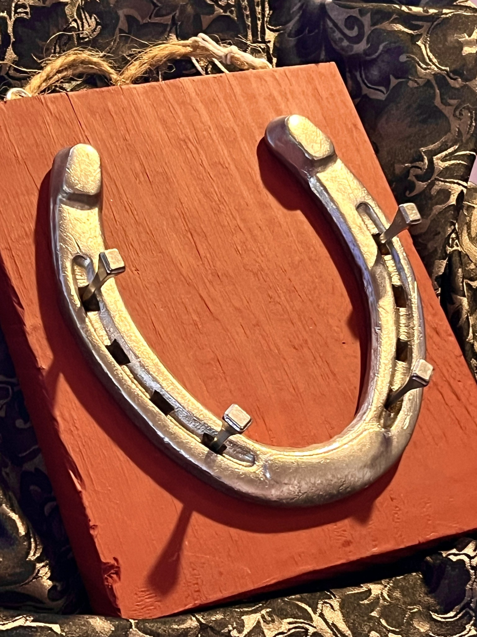 Solid Brass Horseshoe Hook - 2.5W X 4L - Gass Horse Supply & Western Wear