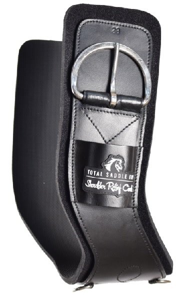 Shoulder Relief Cinch, Black - Neoprene - Gass Horse Supply