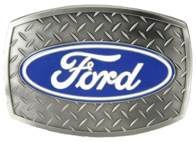 WEX Belt Buckle - Ford Diamond Plate - 3-1/2" x 2-1/2"