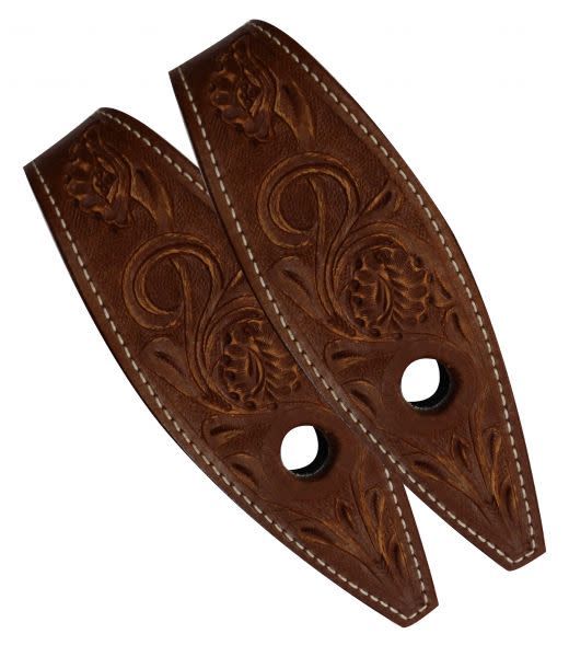 Showman Leather Slobber Straps w/ Copper Buckles