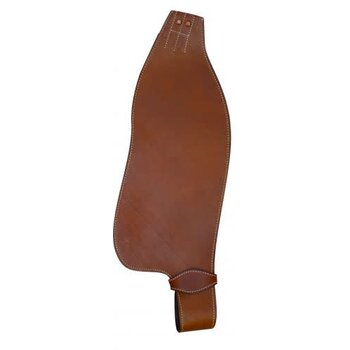 Showman Smooth Leather Replacement Stirrup Fenders (Adult) - Medium Oil