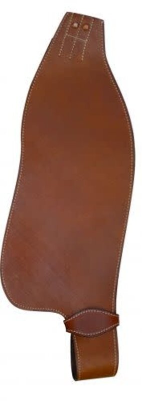 Showman Smooth Leather Replacement Stirrup Fenders (Adult) - Medium Oil
