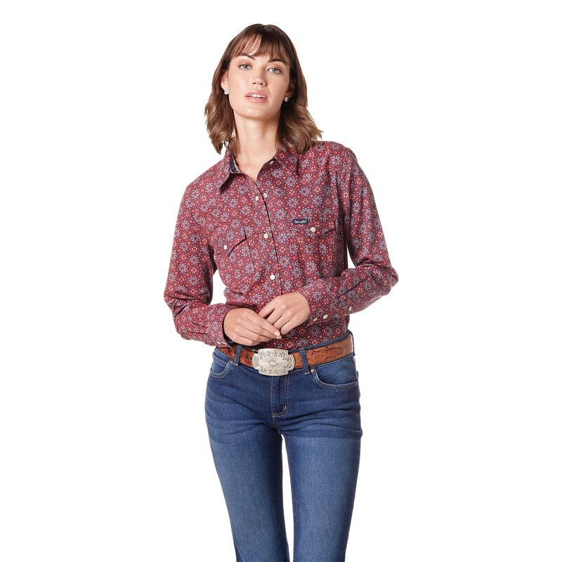 Wrangler Women's Wrangler Retro L-S Shirt - Multi