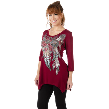 Liberty Wear Women's Feathers and Conchos