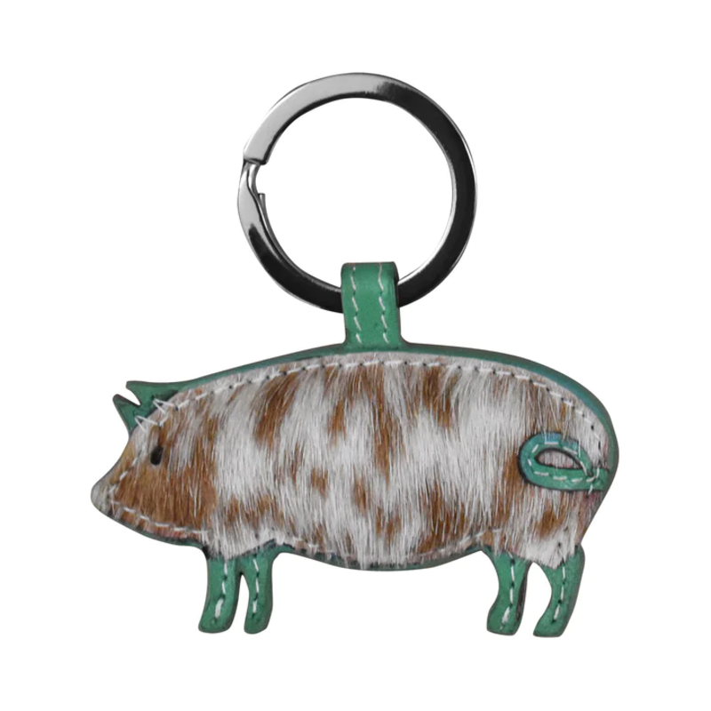 iLI Key Chain - Pig Key Fob w/Hair