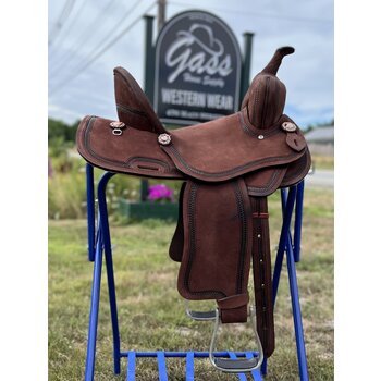 Nash Saddlery 15" Reg Gently Used Nash Barrel Saddle - Chocolate Oil