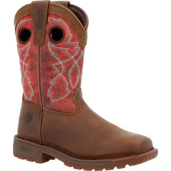 Rocky Youth Rocky Big Kids' Legacy 32 Western Boot - Red and Brown