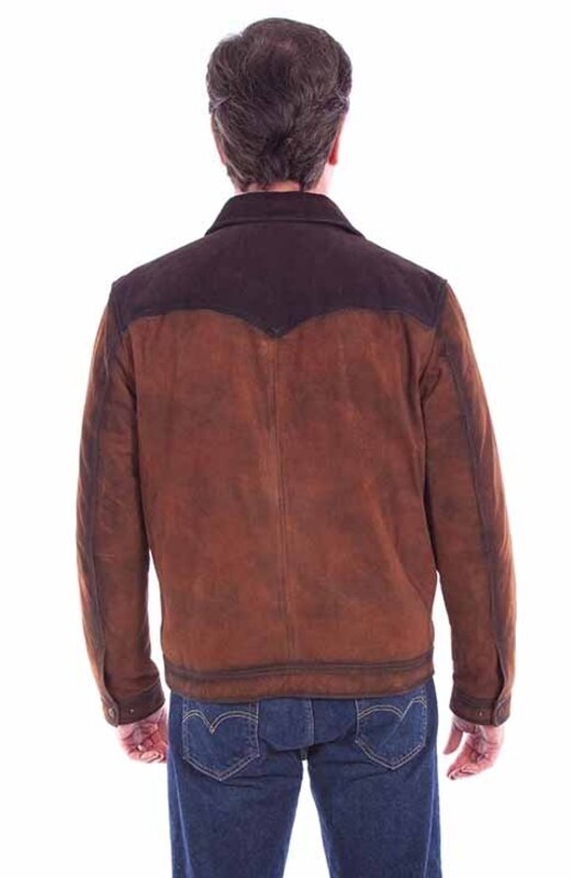 Scully Leather Men's Scully Two-Tone Suede Leather Jacket