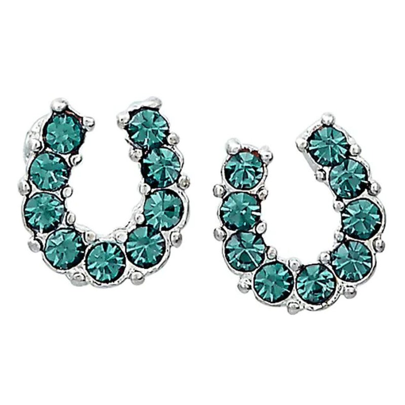 AWST Earrings - Rhinestone Horseshoe