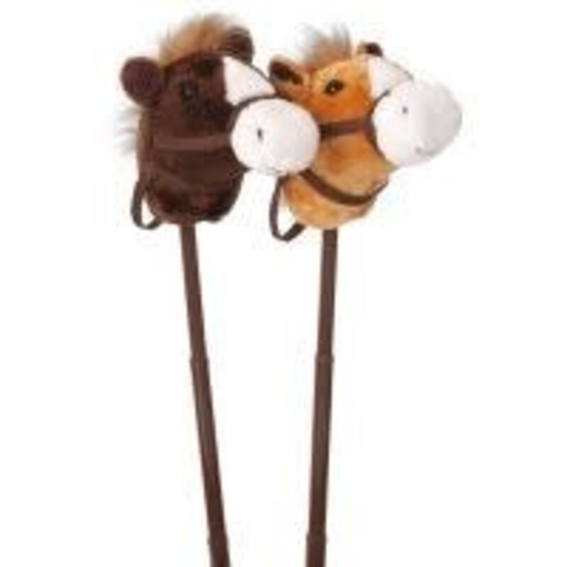 Showman Plush Stick Horse w/Adj Stick & Sound