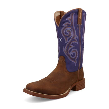 Twisted X Women's 11" Tech X Boot - Distressed Saddle & Iris