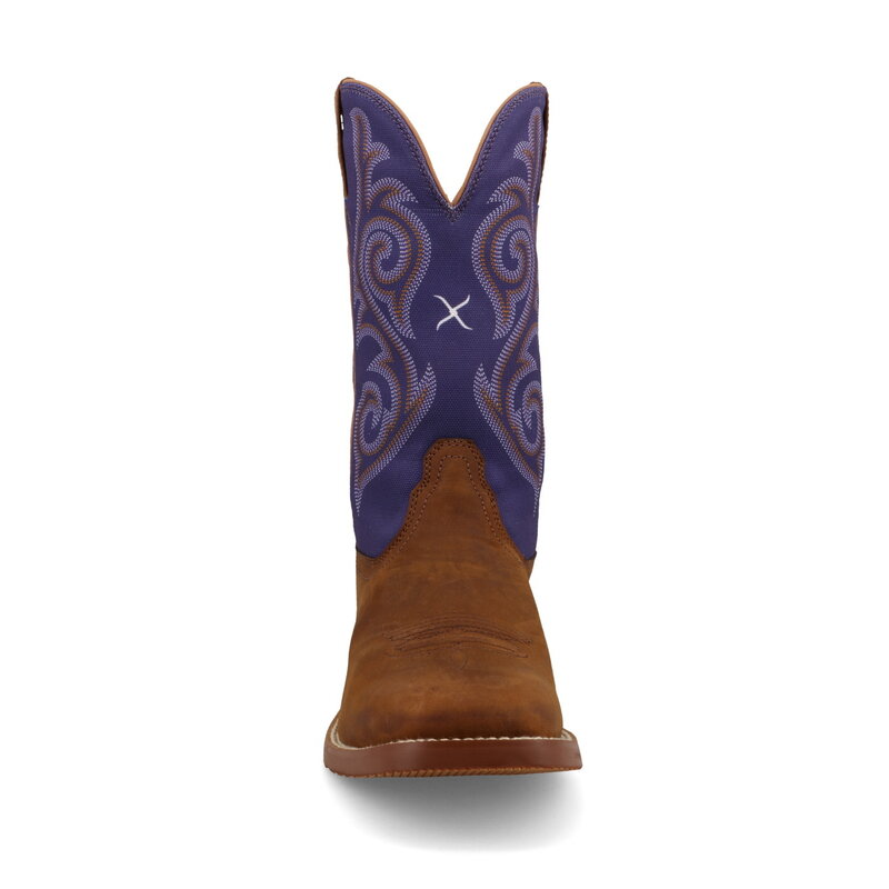 Twisted X Women's 11" Tech X Boot - Distressed Saddle & Iris