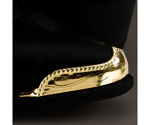 Boot Toe Tips Scalloped Rope Edge Brass Gass Horse Supply Western Wear