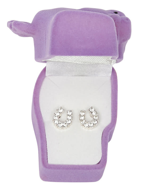 AWST Earrings - Rhinestone Horseshoe