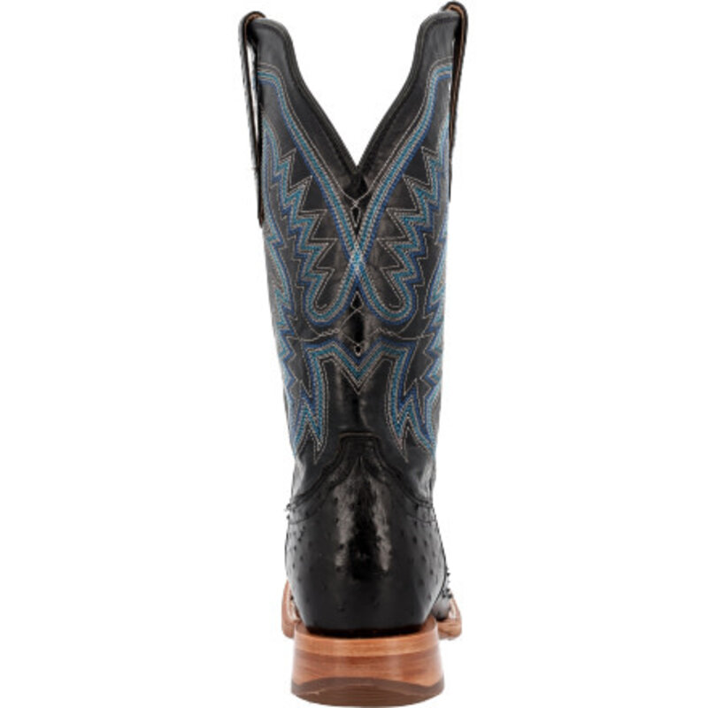 Durango Men's Durango® PRCA Full-Quill Black Ostrich Western Boots