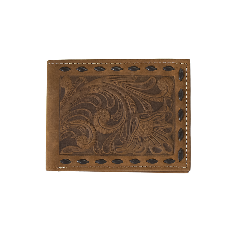 Nocona Wallet - Bifold Floral Embossed with Buckstitch