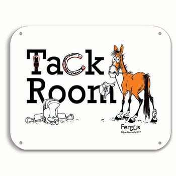 Sign - Tack Room with Fergus