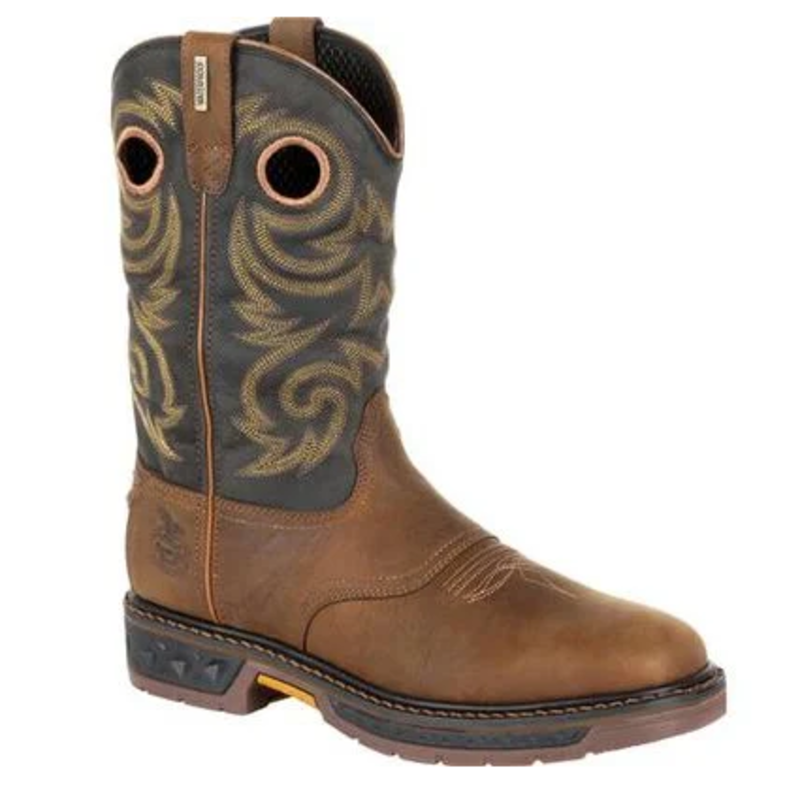 Men s Georgia Boot Carbo Tec LT Waterproof Pull on Work Boot Gass Horse Supply Western Wear