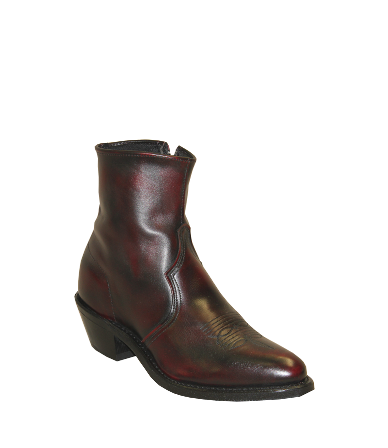 Men s Sage Black Cherry Short Boot Gass Horse Supply Western Wear
