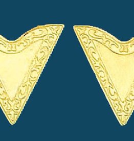 Copper Plated Horse Shoe Design Collar Tips