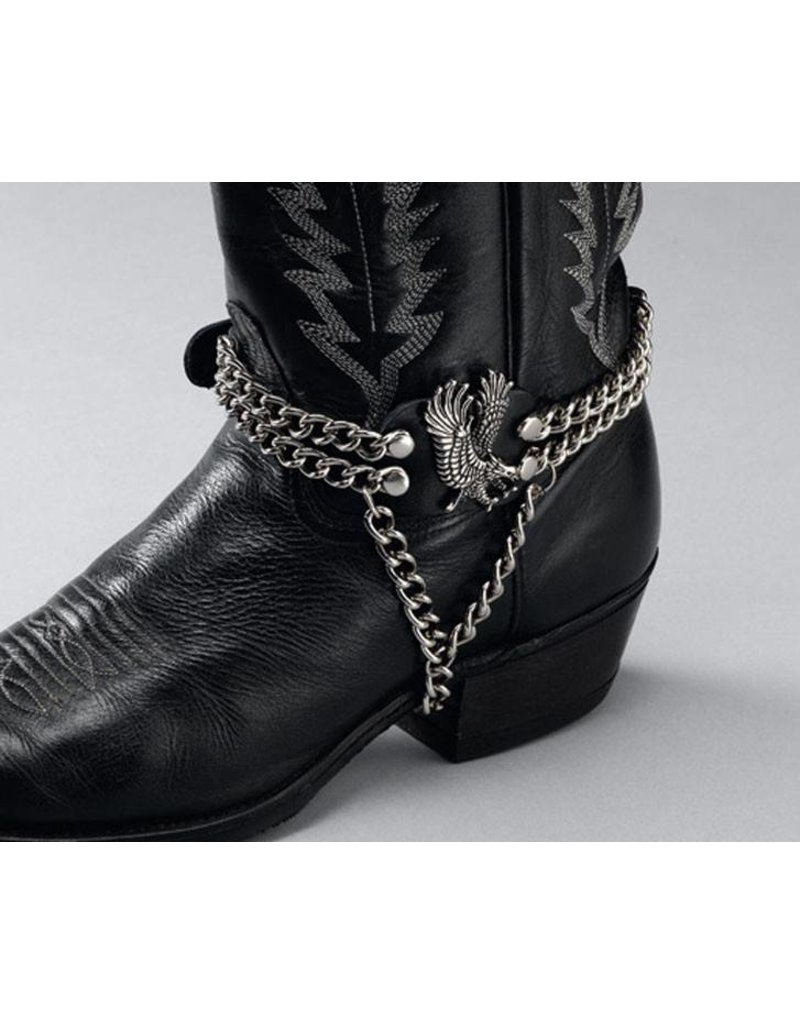 leather boot chains