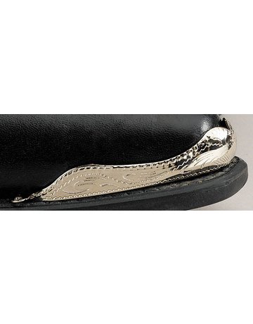 WEX Boot Toe Tips - Engraved Silver