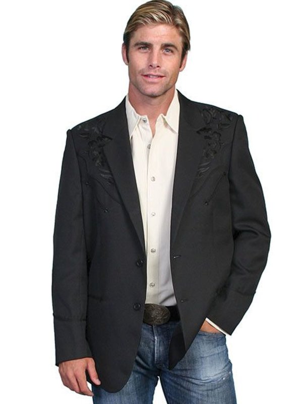 Scully Leather Men's Scully Embroidered Blazers