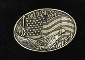 flag belt buckle