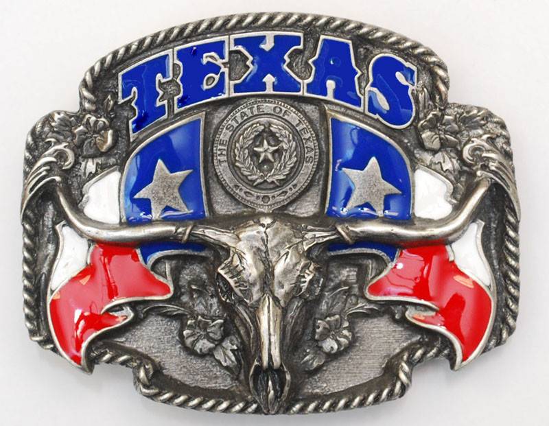WEX Belt Buckle - Texas Steerhead - Gass Horse Supply & Western Wear
