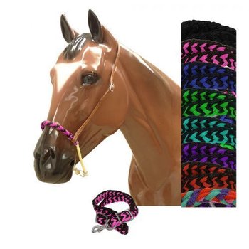 Showman Showman® Braided Nylon Rope Noseband and Nylon Tie Down - Asst.